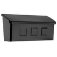 thumbnail image 1 of Architectural Mailboxes Wayland™ Wall-Mounted Mailbox for Outside, Rust-Resistant Galvanized Steel Metal Small Mail box, Black, 1 of 9