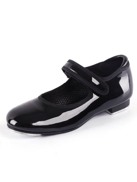 Non-Slip Easy Strap Tap Dance Shoes for Girls and Boys