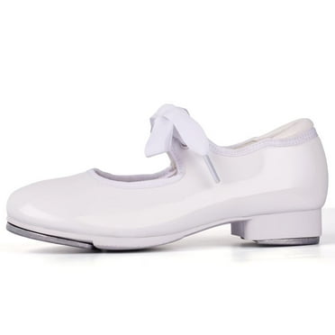 ARCLIBER PU leather Unisex-Child Lace Up Tap Shoes