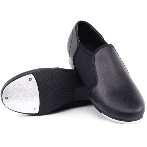 ARCLIBER Unisex PU Leather Slip On Tap Shoes Dance Shoes for Woman