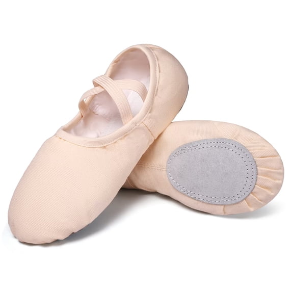 ARCLIBER Canvas Ballet Shoes for Women Ballet Dance Shoes Canvas Adult Ballet Slippers Size 6M