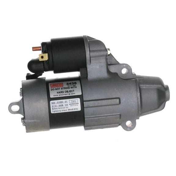 ARCO Marine 3436 OEM Premium Replacement Hitachi, Yamaha Outboard Starter - 3436
