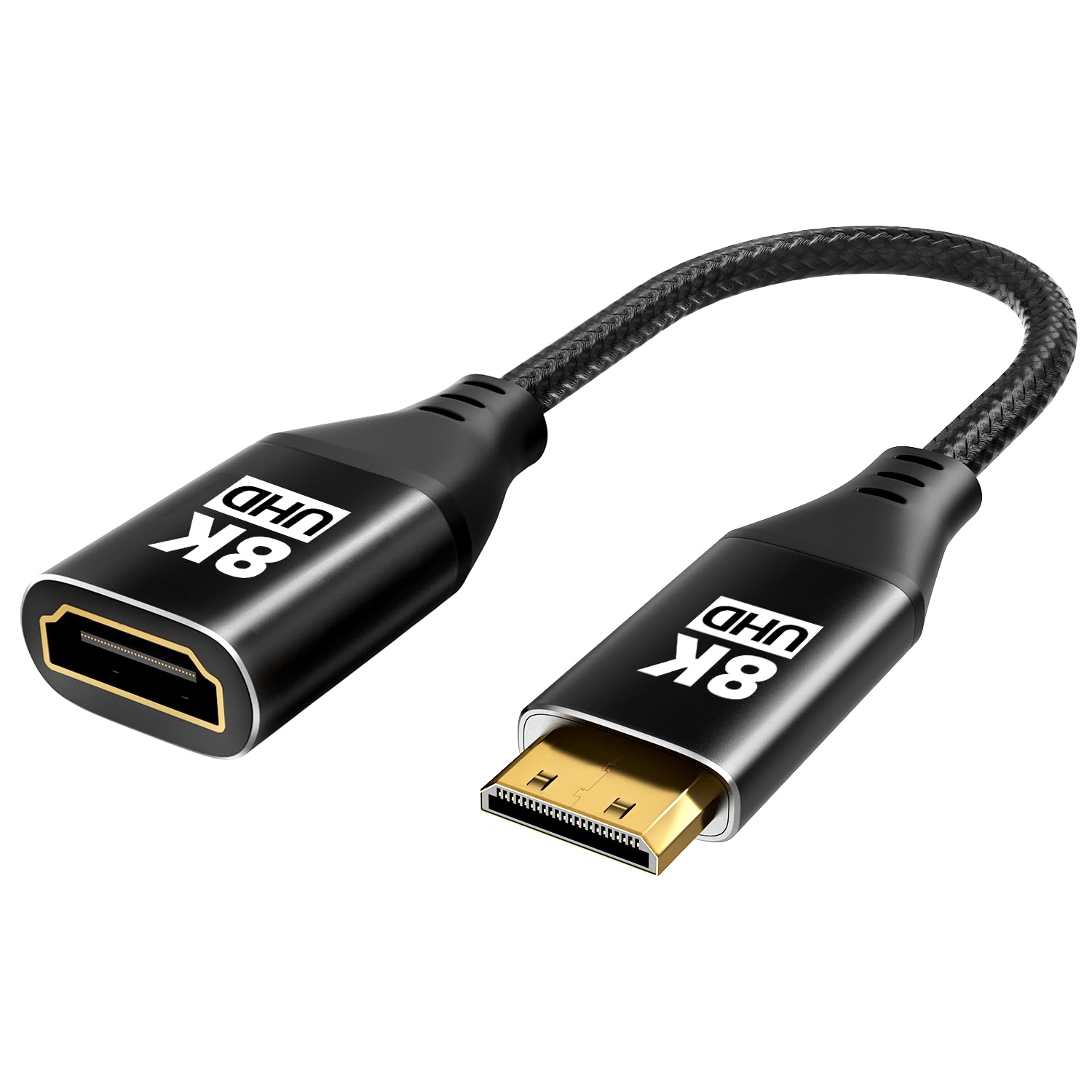 8K Mini HDMI To HDMI Adapter 10Pack, Male To Female Cable - View #6