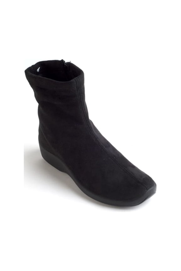 Adult Female L8 Ankle Boots, Color: Black Suede, Width: M, Size: 37