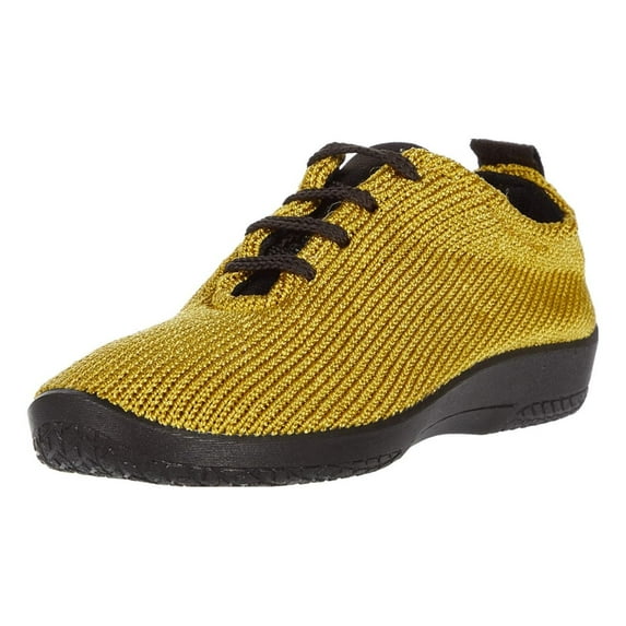 ARCOPEDICO Adult Unisex LS Knit Walking Shoes, Color: Mustard, Width: M, Size: 36