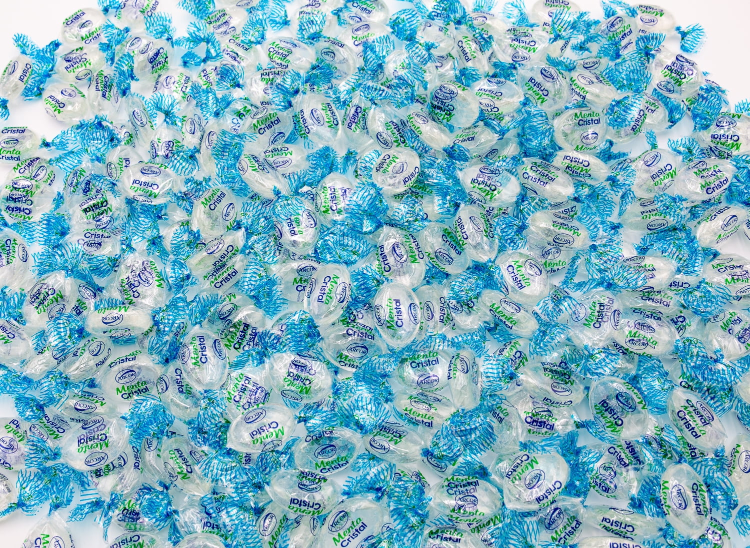 ARCOR CRYSTAL Mints Refreshing Clear Hard Candy 1 lb Bulk Bag, Mint Flavor, Individually