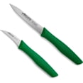 thumbnail image 1 of ARCOS 4 inch Paring Knife Set of 2 in Stainless Steel. Green Kitchen Knives for Peeling Fruits and Vegetables, 1 of 7