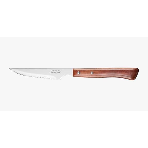 4" Pearled Edge Steak Knife with Compressed Beech Wood Handle
