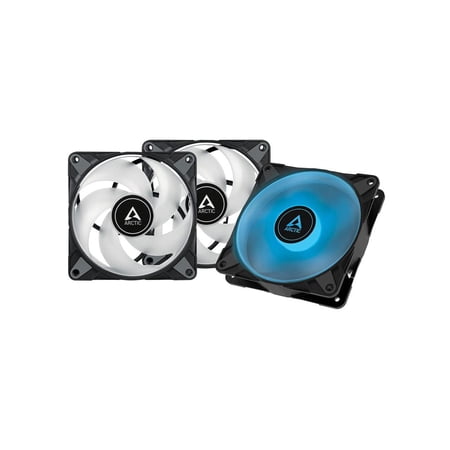ARCTIC 120 mm P12 PWM PST RGB 0dB value pack without controller case Fan Optimized for Static Pressure 3 Pack Model ACFAN00230A