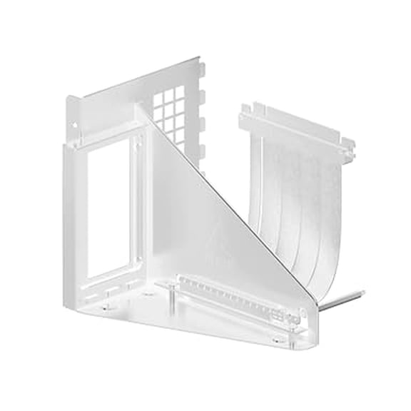 ARCTIC ACOTH00013A Accelero Vertical GPU Mount Black, PCIe 5.0 x16 Riser Cable 160mm, Supports 3-Slot GPUs White