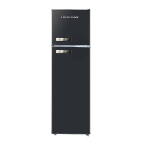 Arctic Chef 10 Cu. ft. Retro Refrigerator, Top Mount Apartment-Size Fridge, Black