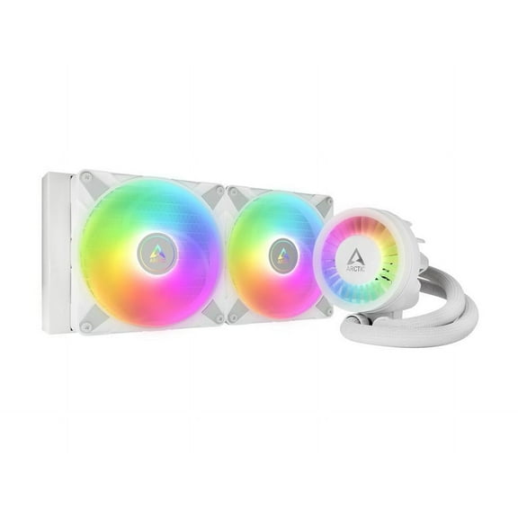 ARCTIC COOLING Liquid Freezer III - 280 A-RGB (White): All-in-One CPU Water Cooler with 280mm radiator and 2x P14 PWM PST A-RGB fan, compatible Intel LGA1700, 1851 and AMD AM4, AM5 - White color
