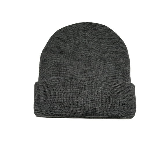 George Men's Arctic Cuff Knit Beanie,Charcoal Grey Heather