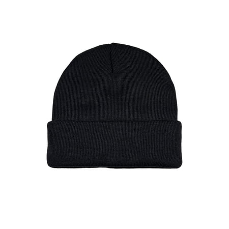 George Men's Arctic Cuff Knit Beanie,Black Soot