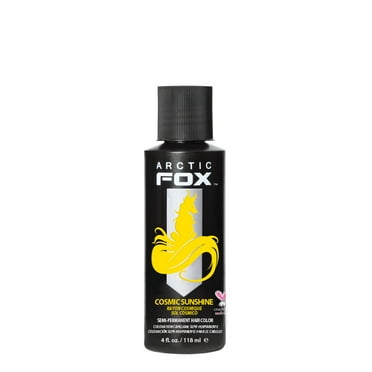 ARCTIC FOX Vegan and Cruelty-Free Semi-Permanent Hair Color Dye (4 Fl Oz, COSMIC SUNSHINE)
