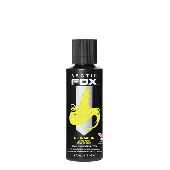 ARCTIC FOX Vegan and Cruelty-Free Semi-Permanent Hair Color Dye (4 Fl Oz, NEON MOON)