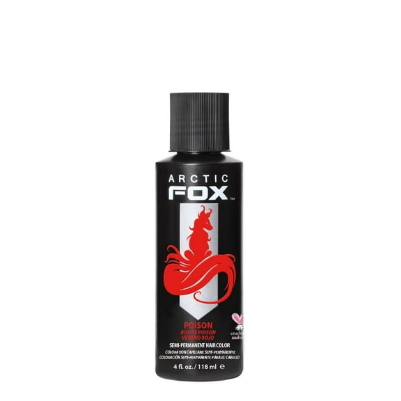 ARCTIC FOX Vegan and Cruelty-Free Semi-Permanent Hair Color Dye (4 Fl Oz, POISON)
