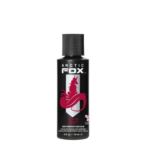 ARCTIC FOX Vegan and Cruelty-Free Semi-Permanent Hair Color Dye (4 Fl Oz, WRATH)