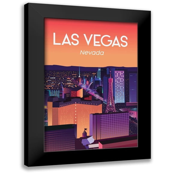ARCTIC FRAME 11x14 Black Modern Framed Museum Art Print Titled - las vegas