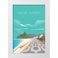 thumbnail image 1 of ARCTIC FRAME 23x32 White Modern Wood Framed Museum Art Print Titled - rio, 1 of 4