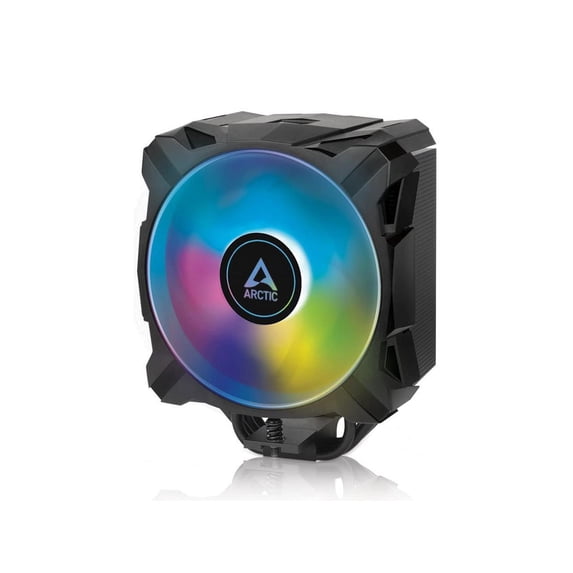 ARCTIC Freezer i35 A-RGB - Single Tower CPU Cooler with A-RGB, Intel Specific, Pressure Optimized 120 mm P-Fan, 200-1700 RPM, 4 Heat Pipes, incl. MX-5 Thermal Paste - Black
