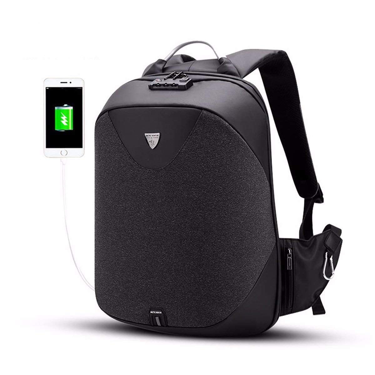 arctic hunter water-resistant backpack laptop for men 15.6 Inch Men, Lightweight Water-res Hoteonlife Side umbrella/water bottle pocket ARCTIC HUNTER Anti-theft Business Backpack,