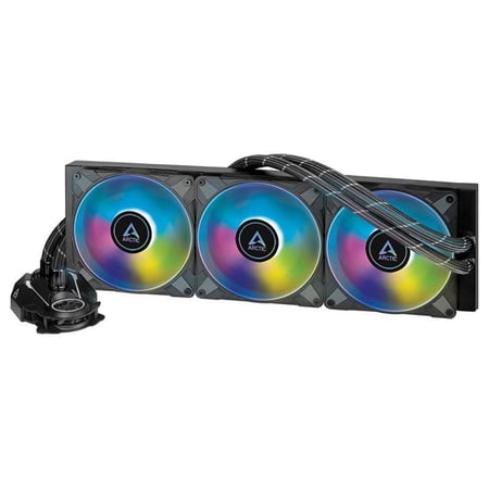 ARCTIC Liquid Freezer II 420 A-RGB Multi-Compatible All-in-one CPU AIO Water Cooler with A-RGB - Black ACFRE00109A