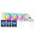 thumbnail image 1 of ARCTIC COOLING Liquid Freezer III - 360 A-RGB (White): All-in-One CPU Water Cooler with 360mm radiator and 3x P12 PWM PST A-RGB fan, compatible Intel LGA1700, 1851 and AMD AM4, AM5 - White color, 1 of 6