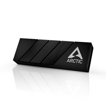 ARCTIC M2 Pro Heatsink Cooler for M.2 2280 SSD, with ARCTIC TP-3 Thermal Pads, Compatible with PC and Gaming Consoles for Dual and Single-Sided SSDs Black Model ACOTH00001A