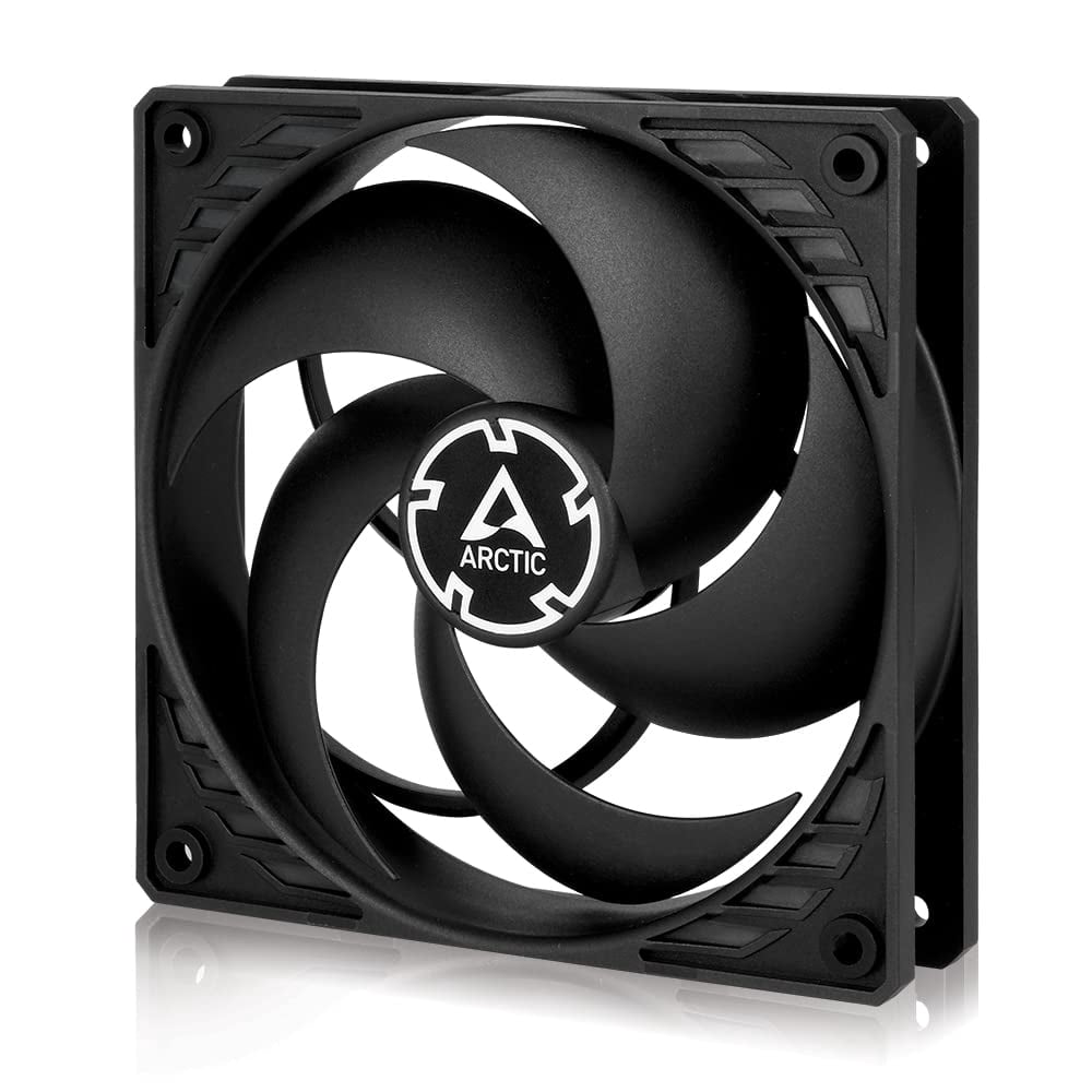 ARCTIC P12 PWM PST CO - PC Fan, 120mm Case Fan, PWM Sharing Technology (PST), Pressure-optimised, Dual Ball Bearing for Continuous Operation, Computer, 200–1800 RPM (0 RPM <5%)