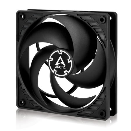 Arctic ACFAN00121A P12 PWM PST CO - Pressure-Optimized 120 mm Fan with PWM and PST (PWM Sharing Technology) for Continuous Operation, Black