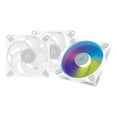 thumbnail image 1 of ARCTIC P12 PWM PST A-RGB 0dB (3 Pack) - Case Fan, 120 mm PWM case Fan Optimized for Static Pressure, Semi-Passive: 0-2000 RPM, 5V 3 pin ARGB LED - White Model ACFAN00258A, 1 of 6