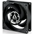 thumbnail image 1 of ARCTIC P8 Max High-Performance 80 mm case Fan, PWM Controlled 500-5000 RPM, Double Ball Bearing - Black, 1 of 7