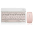 thumbnail image 1 of ARCTICICE 10in Pink Keyboard and Mouse Wireless, Ultra-Slim 78 Keys bluetooth Keyboard for Tablet, Support Windows, Mac, IOS, Android Devices, 1 of 7