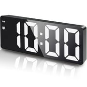 ARCTICICE LED Digital Clock with 5 Setting Modes, USB & Battery Powered Sunrise Alarm Clock for Bedroom Home Decor, White Light