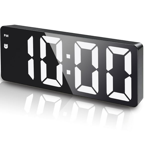 ARCTICICE LED Digital Clock with 5 Setting Modes, USB & Battery Powered Sunrise Alarm Clock for Bedroom Home Decor, White Light