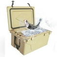 thumbnail image 1 of ARCTICSCORPION 65qt Ice Chest Water Cooler with Built-In Bottle Opener, Khaki, 1 of 8