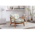 thumbnail image 1 of ARCTICSCORPION Upholstered Lounge Armchair, Fabric Accent Chair with Solid Wood Frame, Modern Leisure Reading Armchair Reception Chair for Living Room, Bedroom, Office, Pineapple, 1 of 7