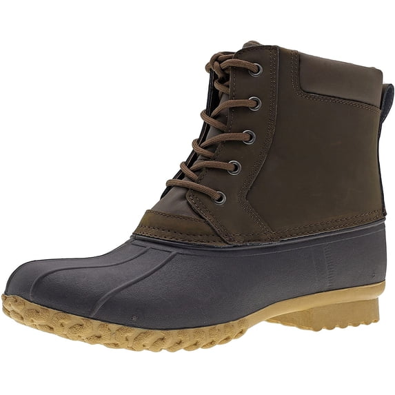 ARCTICSHIELD Men's Insulated Duck Boots, Dark Brown, Sz 11