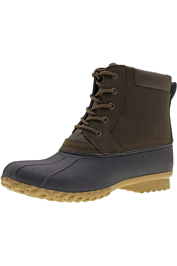 Men's Insulated Duck Boots, Dark Brown, Sz 11