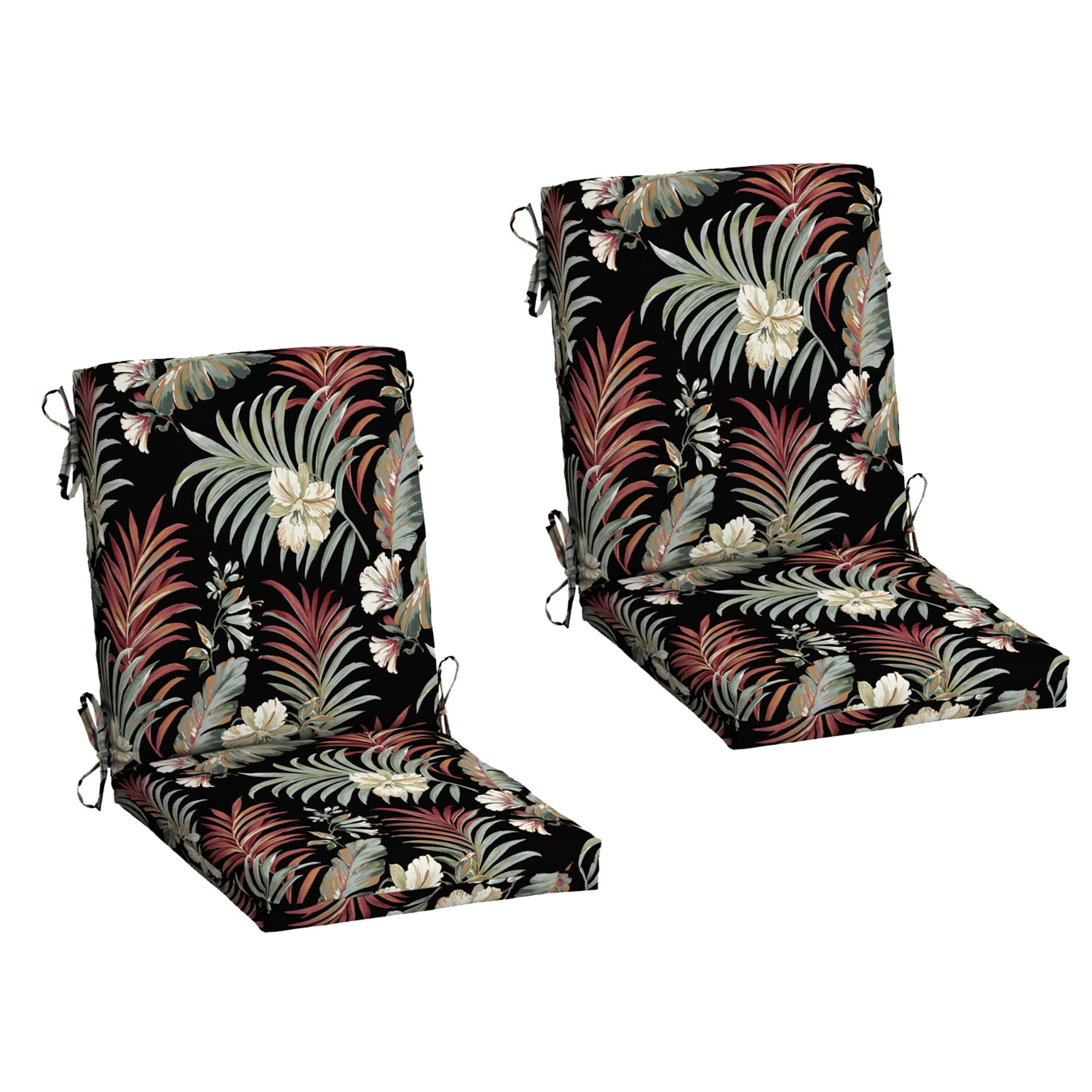 ARDEN 2-Pack Outdoor Patio Dining Chair Cushion, 20x44, Rain-Proof Seat ...