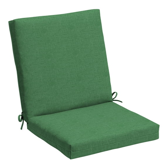 ARDEN Basics Outdoor Midback Dining Chair Cushion, 19.5 x 17, Rain-Proof and Fade Resistant, Moss Green Mila