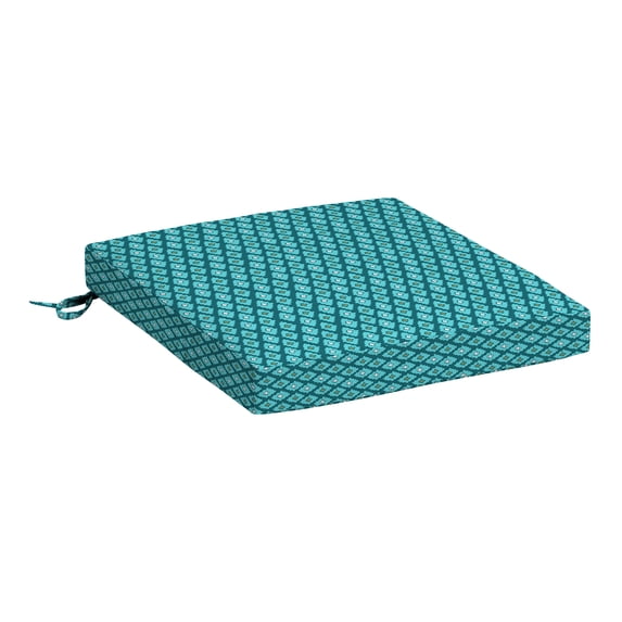 ARDEN Basics Outdoor Seat Pad Cushion, 17 x 17, Water Repellent and Fade Resistant, Luna Geometric