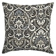 thumbnail image 1 of Arden Selections Essentials Outdoor Pillow 16 x 16, Black Aurora Damask, 1 of 10