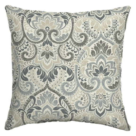 ARDEN Essentials Outdoor Pillow 16 x 16, Neutral Aurora Damask