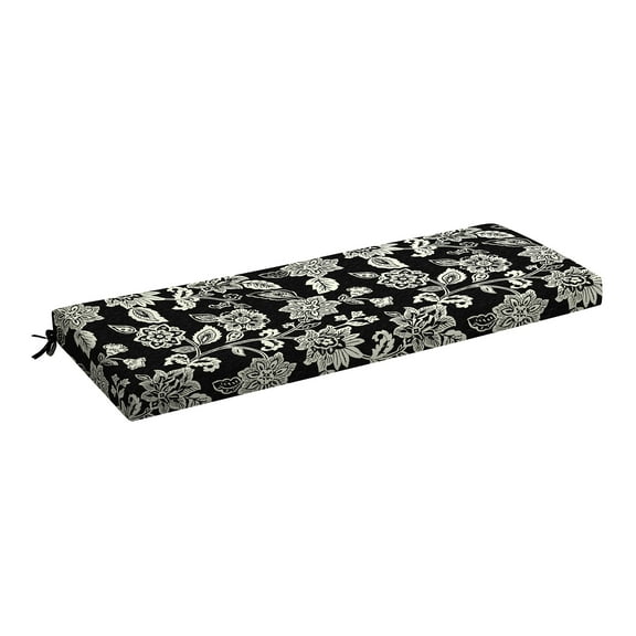ARDEN Foam Outdoor Bench Cushion Kit, 48 x 18, made with ProFoam, Rain-proof, Fade Resistant, Ashland Black Jacobean