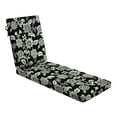 thumbnail image 1 of ARDEN Foam Outdoor Chaise Lounge Cushion, 21 x 72, made with ProFoam, Rain-proof, Fade Resistant, Ashland Black Jacobean, 1 of 9