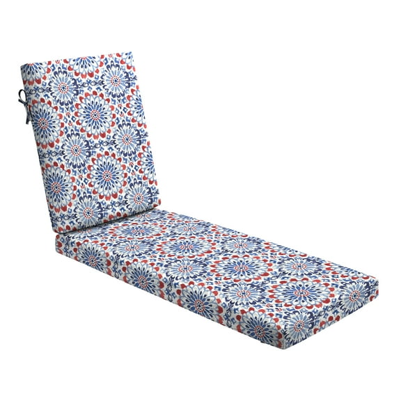 ARDEN Foam Outdoor Chaise Lounge Cushion, 21 x 72, made with ProFoam, Rain-proof, Fade Resistant, Clark Blue