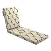 وسادة صالة كرسي خارجية من Arden Foam، 21 x 72، مصنوعة من ProFoam، مقاومة للمطر، مقاومة للبهتان، تعريشة ماسية أسمر
