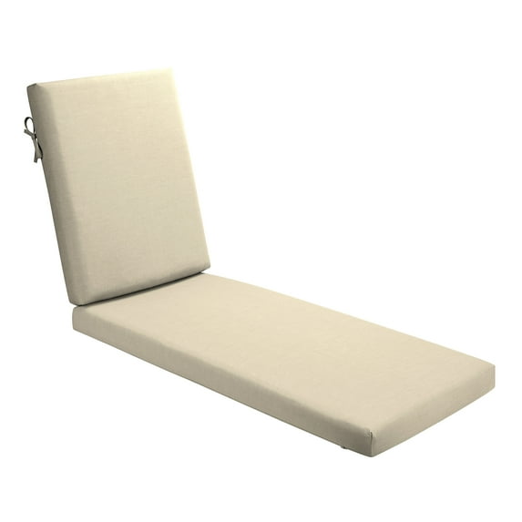 ARDEN Foam Outdoor Chaise Lounge Cushion, 21 x 72, made with ProFoam, Rain-proof, Fade Resistant, Tan Leala